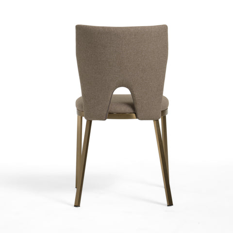 Modrest Burton Modern Beige & Brass Dining Chair (Set of 2) By VIG Furniture