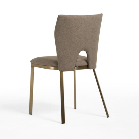 Modrest Burton Modern Beige & Brass Dining Chair (Set of 2) By VIG Furniture