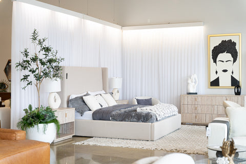 Modrest Byrne Modern Beige Fabric Bed Model VGEVVG713-C-01