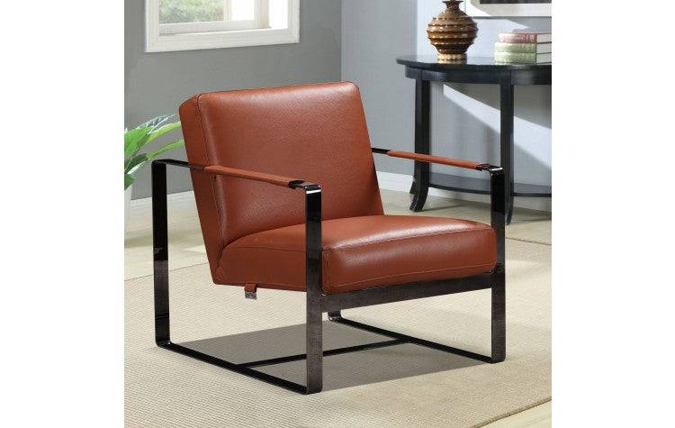 C67 - Camel Leather Accent ChairModel:  C67-CAMEL-CH