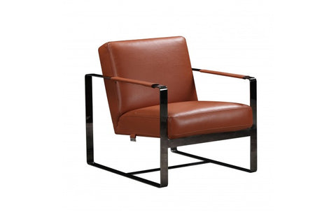 C67 - Camel Leather Accent ChairModel:  C67-CAMEL-CH