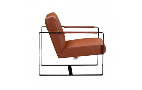 C67 - Camel Leather Accent ChairModel:  C67-CAMEL-CH