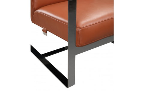 C67 - Camel Leather Accent ChairModel:  C67-CAMEL-CH