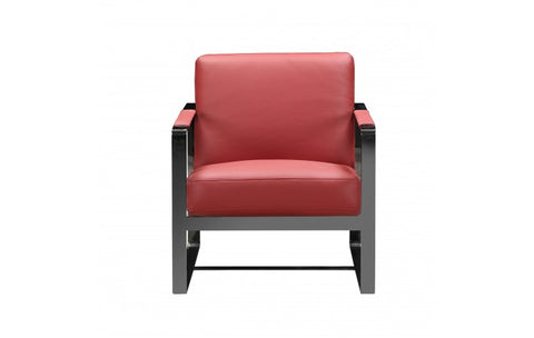 C67 - Red Leather Accent ChairModel:  C67-RED-CH