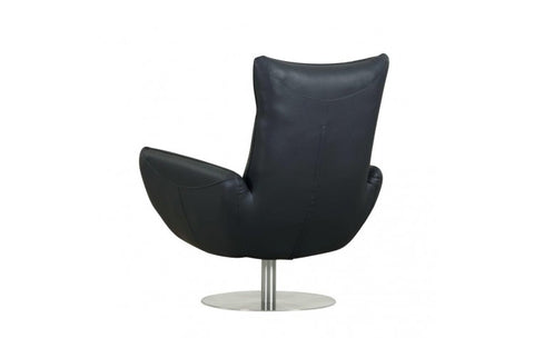 C74 DivanItalia Navy Lounge Chair – Top Grain Italian LeatherModel:  C74-NAVY-CH
