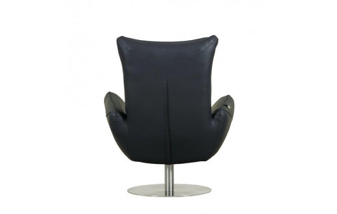 C74 DivanItalia Navy Lounge Chair – Top Grain Italian LeatherModel:  C74-NAVY-CH
