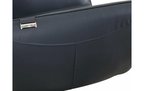 C74 DivanItalia Navy Lounge Chair – Top Grain Italian LeatherModel:  C74-NAVY-CH