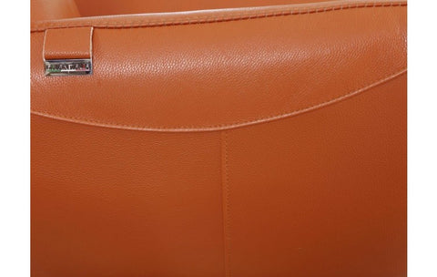 C74 DivanItalia Camel Lounge Chair – Top Grain Italian LeatherModel:  C74-ORANGE-CH