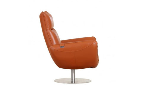 C74 DivanItalia Camel Lounge Chair – Top Grain Italian LeatherModel:  C74-ORANGE-CH