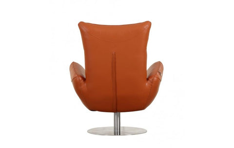 C74 DivanItalia Camel Lounge Chair – Top Grain Italian LeatherModel:  C74-ORANGE-CH