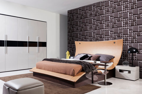 Modrest Hercules Modern Bed With Lights Model VGWCC581A