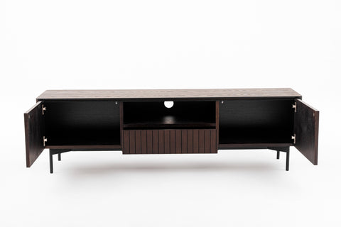 Modrest Calhoun Modern Smoked Ash Tv Stand Model VGDWJ9737-BRN-TV