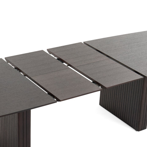Modrest Calhoun Modern Smoked Oak Extendable Dining Table Model VGDWJ3572-2-BRN-DT