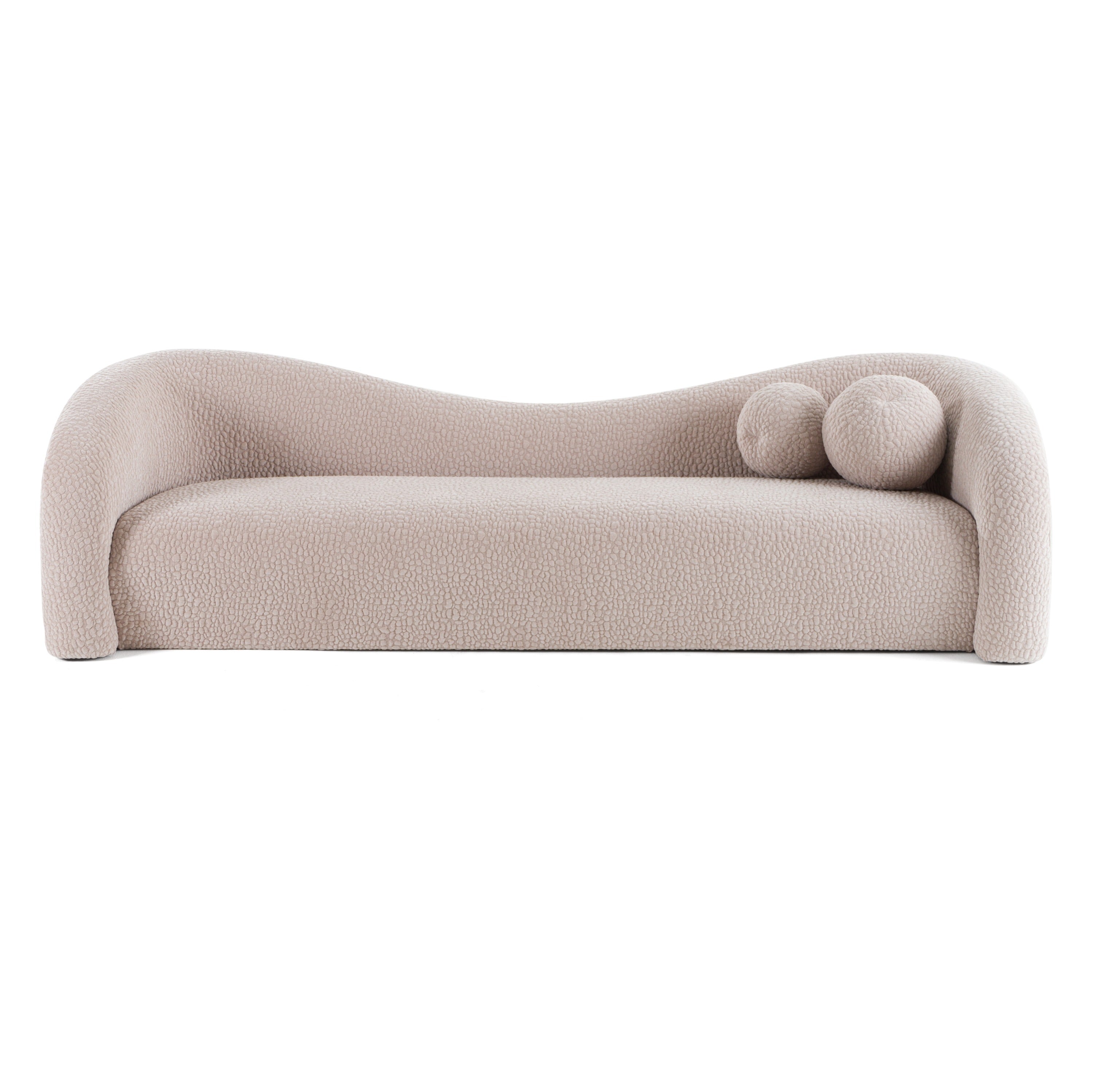 Divani Casa Calico Contemporary Beige Fabric 3 Seat Sofa Model VGOD-ZW-22019-3S-BGE