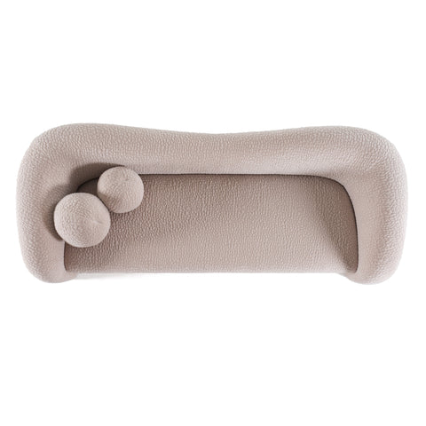 Divani Casa Calico Contemporary Beige Fabric 4 Seat Sofa Model VGOD-ZW-22019-4S-BGE