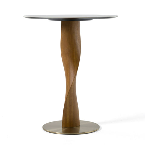Modrest Calvary Mid Century Modern Ceramic & Walnut Bar Table Model VGCS-BT-22100-WAL