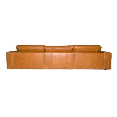 Divani Casa Cambria Modern Cognac Leather Sofa Model VGKK-KF.1123-SOFA-M2832