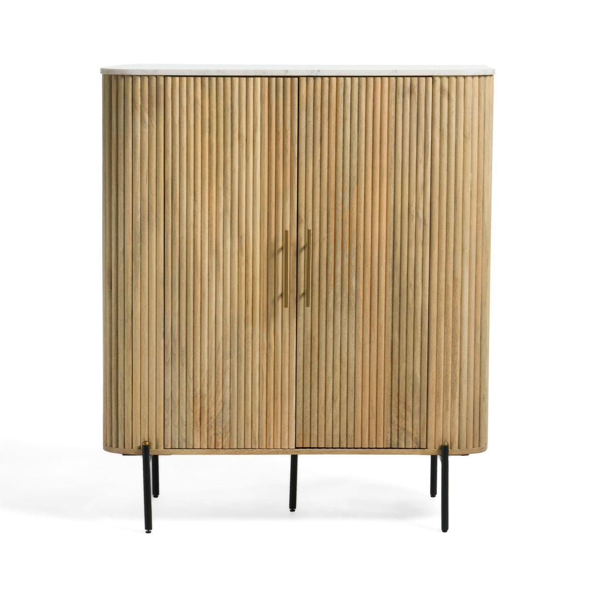 Modrest - Cambridge White Marble & Mango Tall Buffet