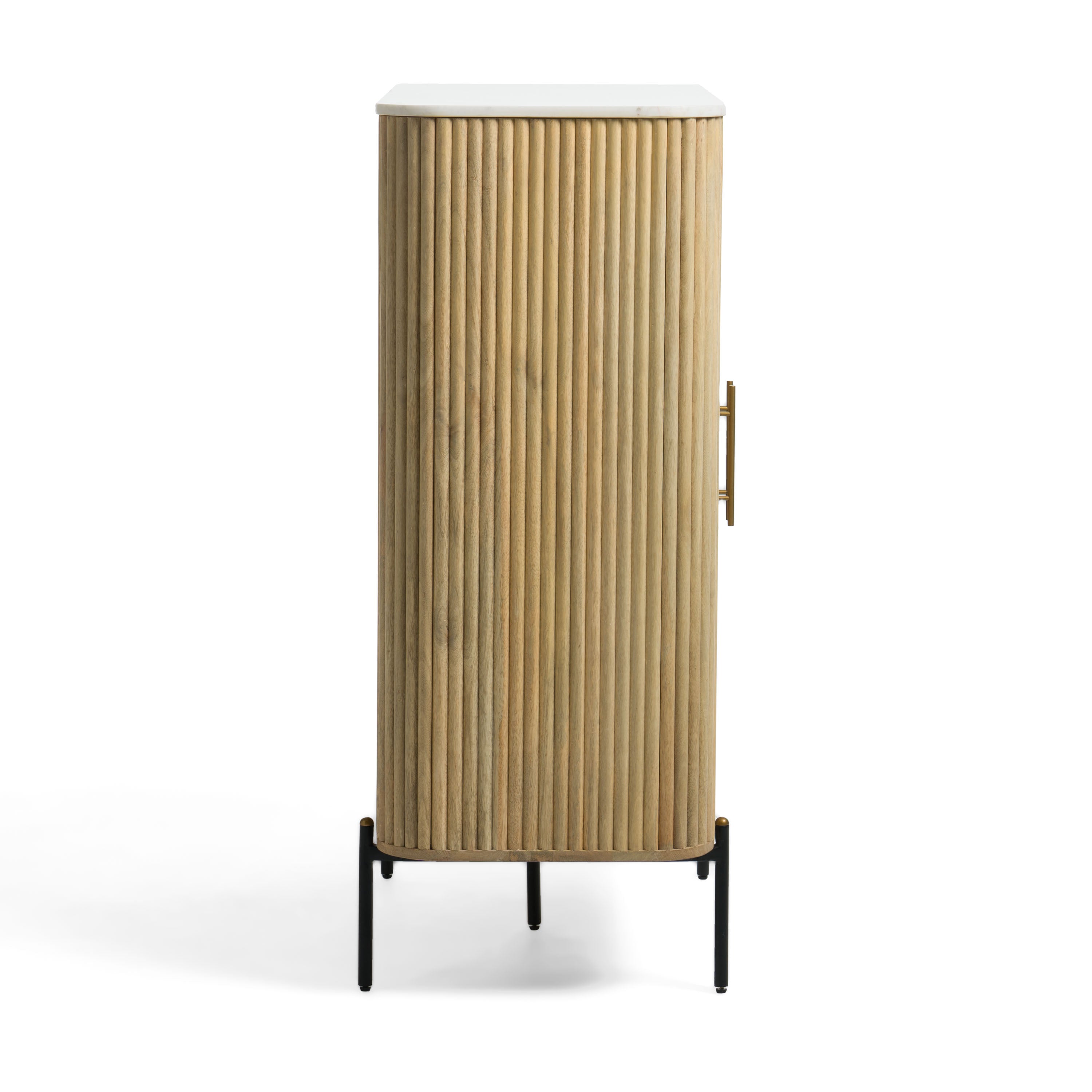Modrest - Cambridge White Marble & Mango Tall Buffet