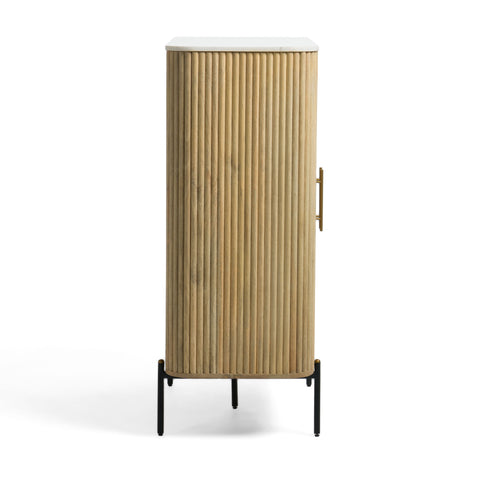 Modrest - Cambridge White Marble & Mango Tall Buffet