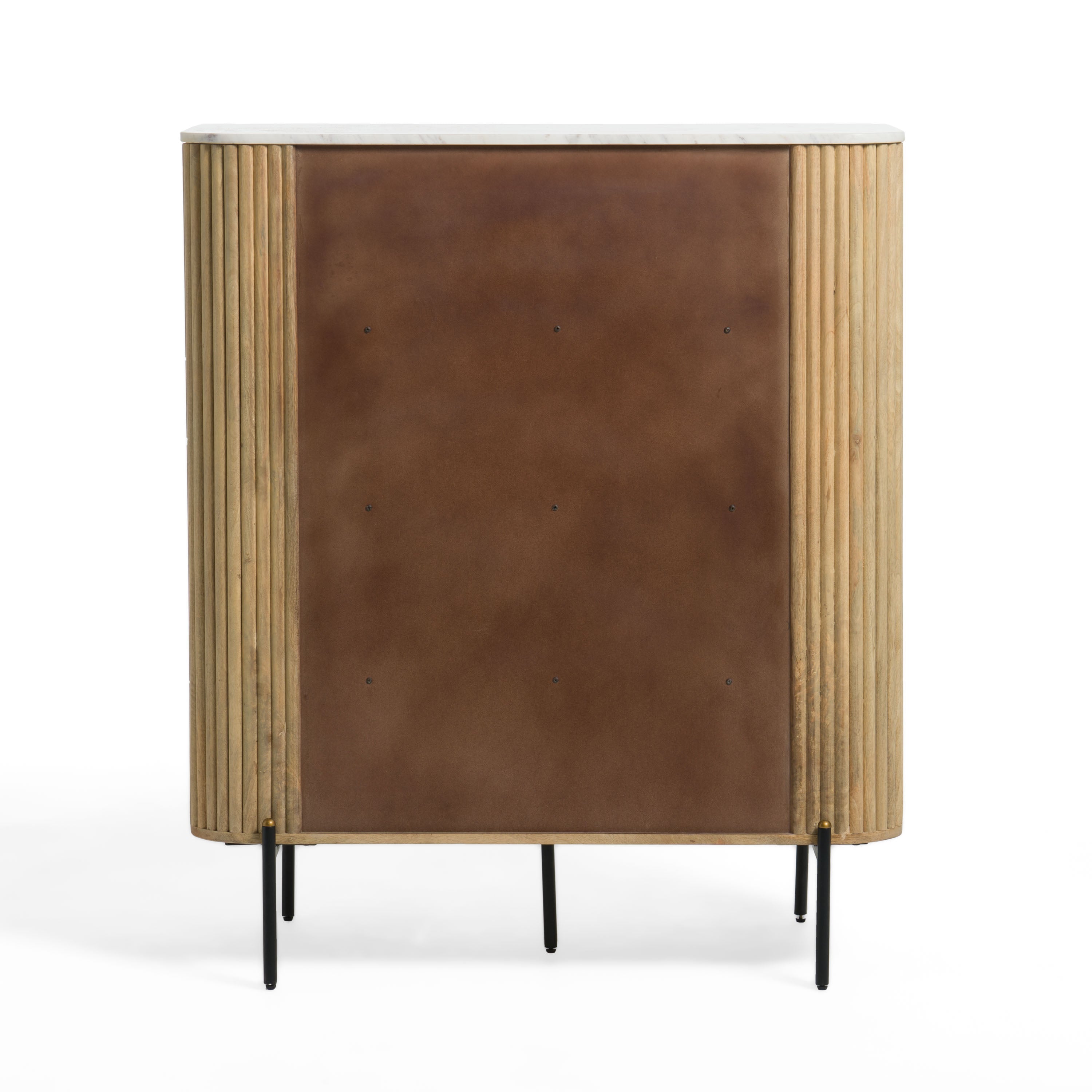 Modrest - Cambridge White Marble & Mango Tall Buffet