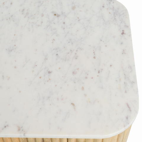 Modrest - Cambridge White Marble & Mango Tall Buffet