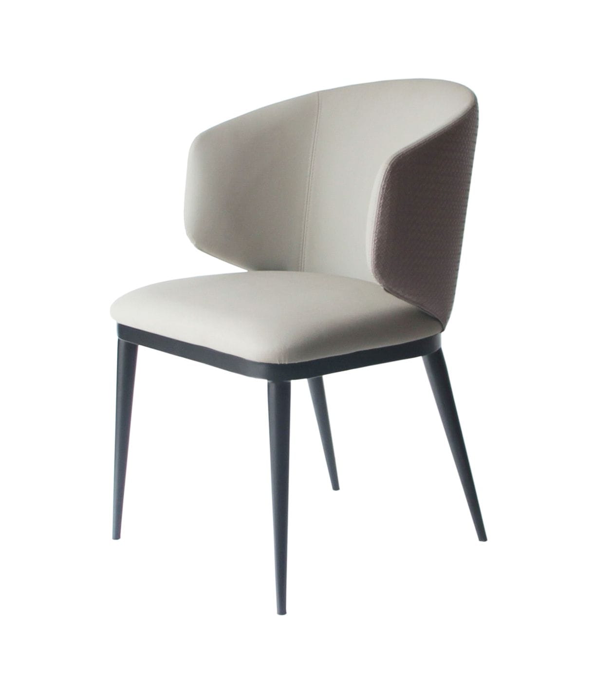 Modrest Caplan Modern Beige Leatherette Dining Armchair Model VGYFDC1102-BEI-DC