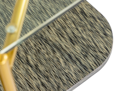 Modrest Cari Glam Gold & Glass End Table Model VGODLZ-247E-GOLD-ET