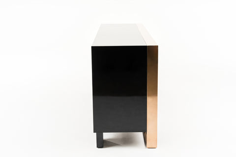 Nova Domus Cartier Modern Black & Rosegold Buffet By VIG Furniture