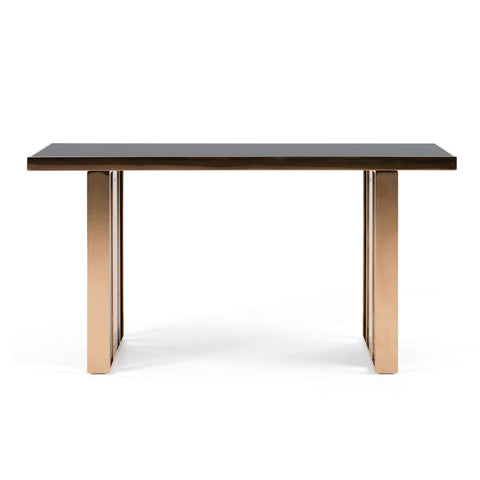 Nova Domus Cartier Modern Black Rosegold Console Table