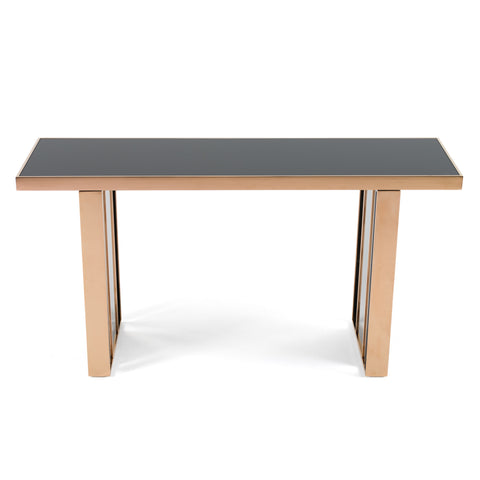 Nova Domus Cartier Modern Black & Rosegold Console Table Model VGVCK-A002