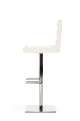 Modrest Kasey Modern White Bar Stool Model VGCBT-1066CN-WHT