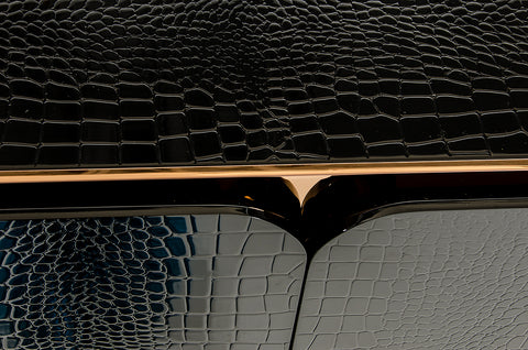 A&X Talin Modern Black Crocodile & Rosegold Buffet By VIG Furniture