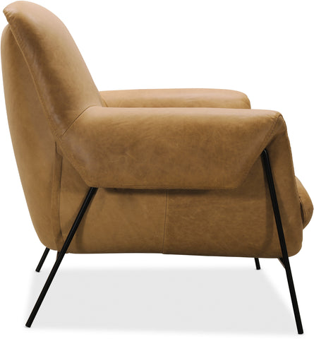 Hooker Furniture Living Room Ambroise Metal Frame Club Chair