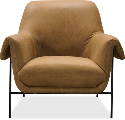 Hooker Furniture Living Room Ambroise Metal Frame Club Chair