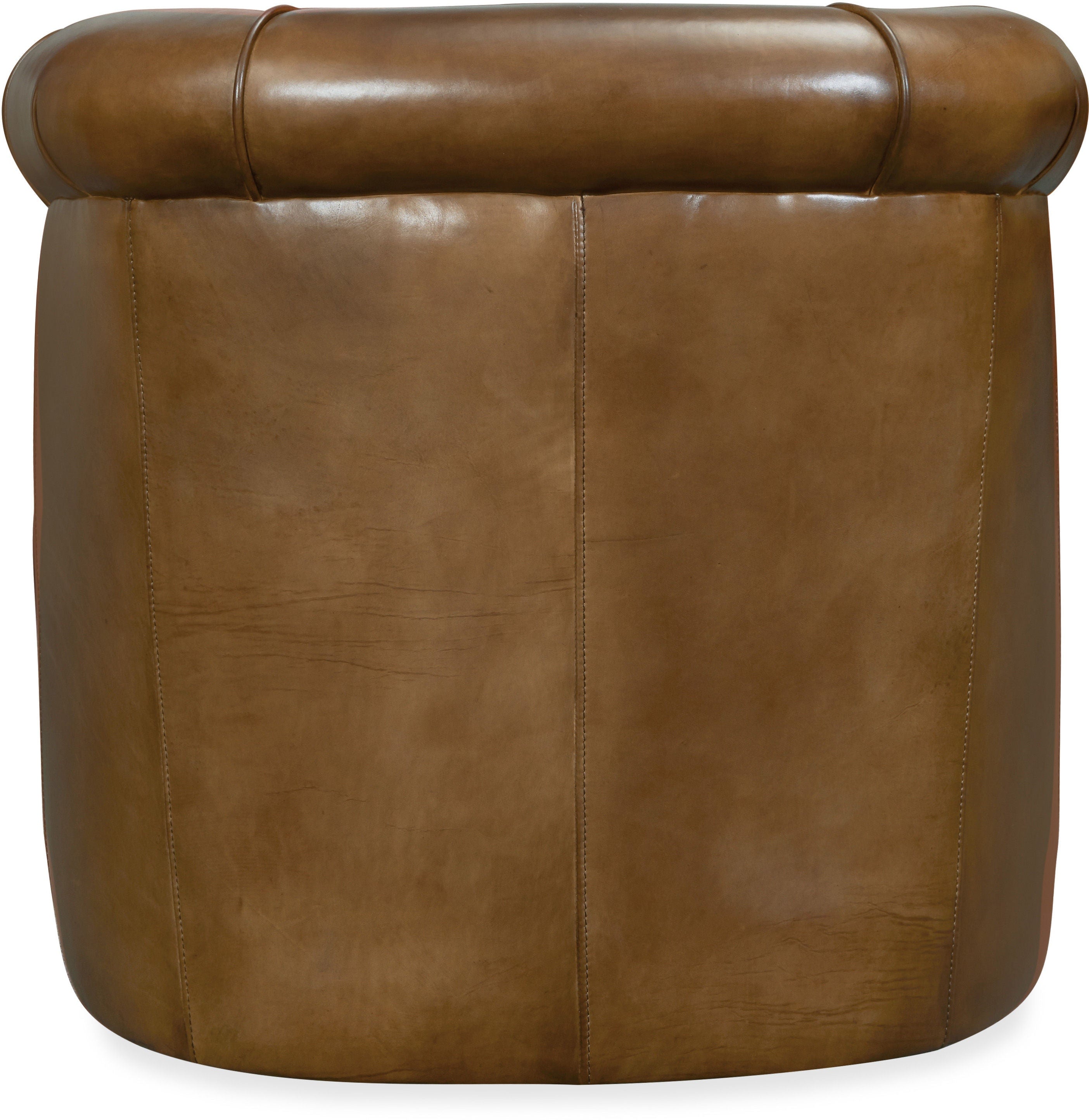 Hooker Furniture Living Room Axton Swivel Leather Club Chair