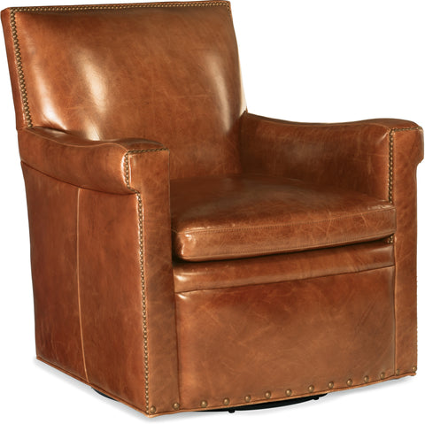 Hooker Furniture Living Room Jilian Swivel Club Chair