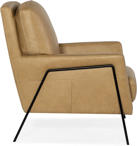 Hooker Furniture Living Room Amette Metal Frame Club Chair