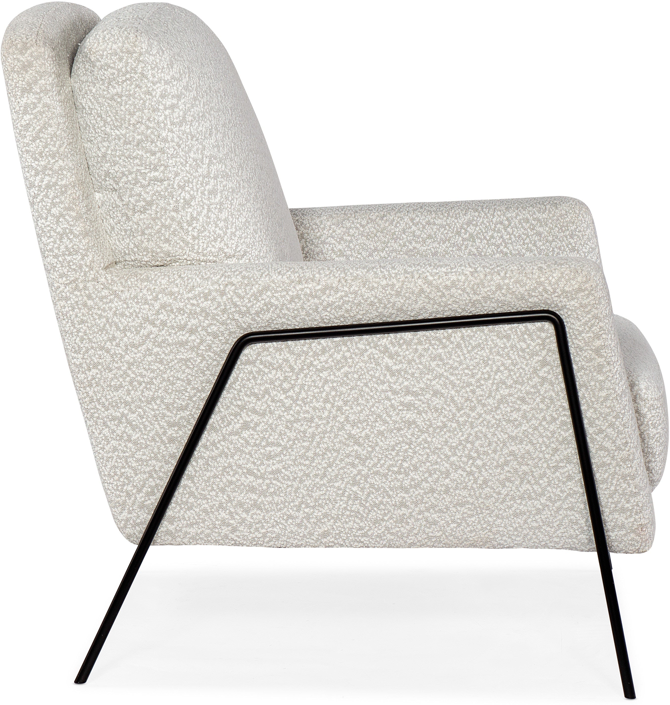 Hooker Furniture Living Room Amette Metal Frame Club Chair