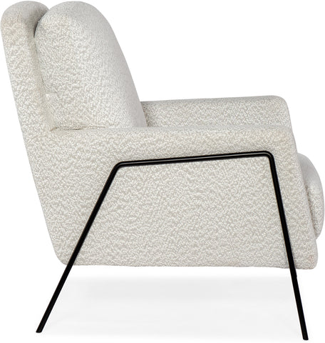 Hooker Furniture Living Room Amette Metal Frame Club Chair