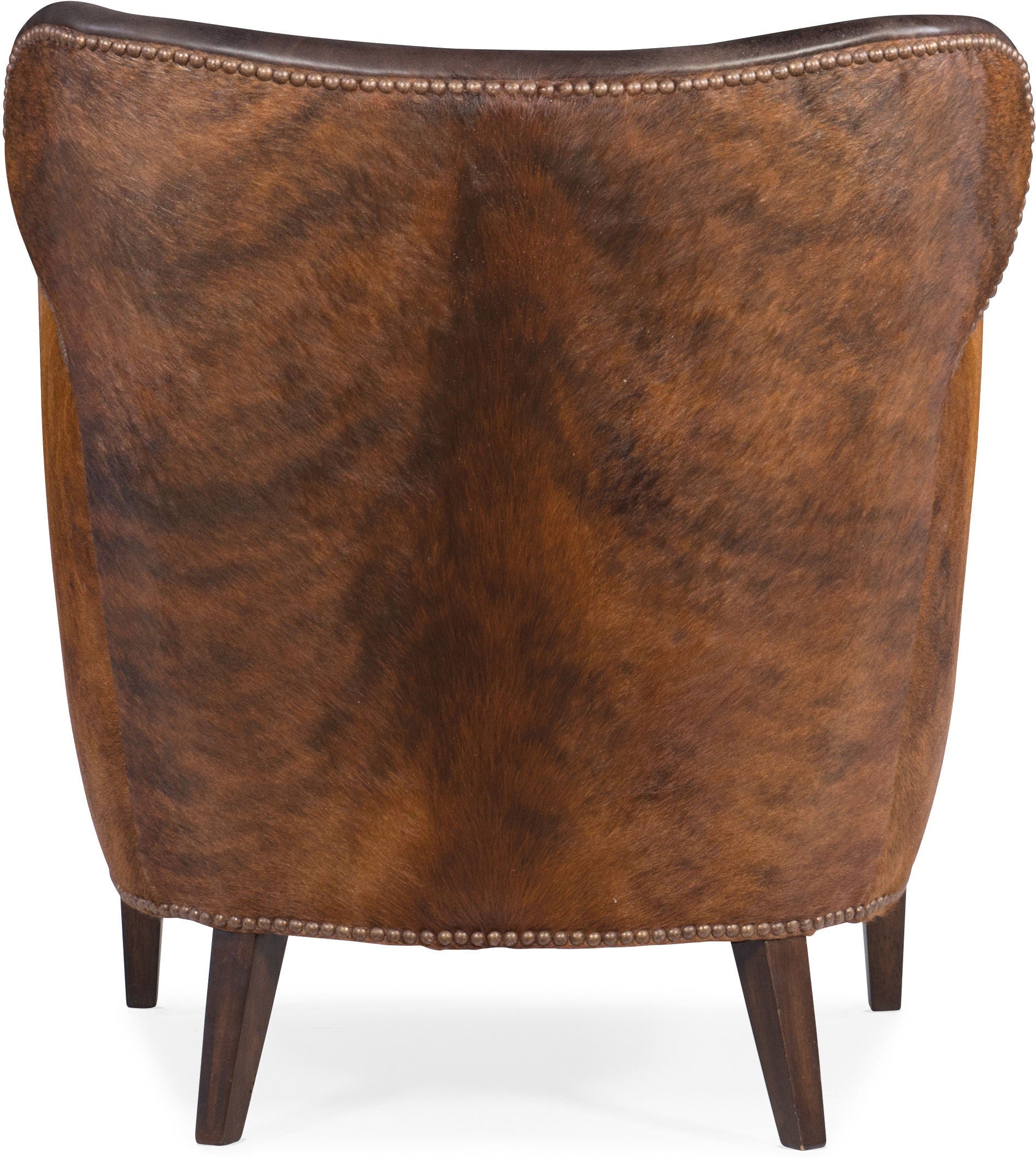 Hooker Furniture Living Room Kato Leather Club Chair w/ Dark HOH