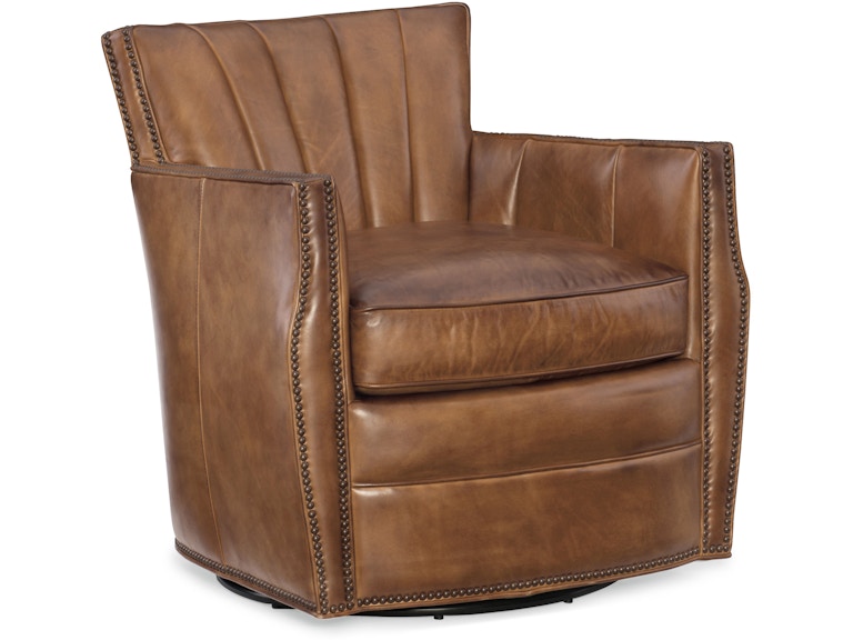 Hooker Furniture Living Room Carson Swivel Club Chair