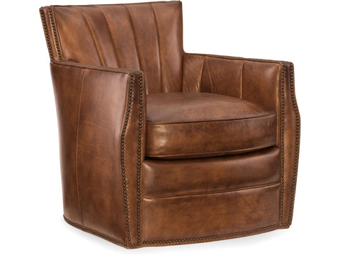 Hooker Furniture Living Room Carson Swivel Club Chair