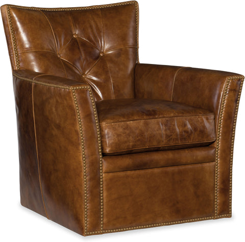 Hooker Furniture Living Room Conner Swivel Club Chair