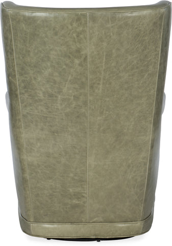 Hooker Furniture Living Room Mai Wing Swivel Club Chair