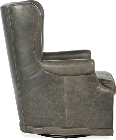 Hooker Furniture Living Room Mai Wing Swivel Club Chair