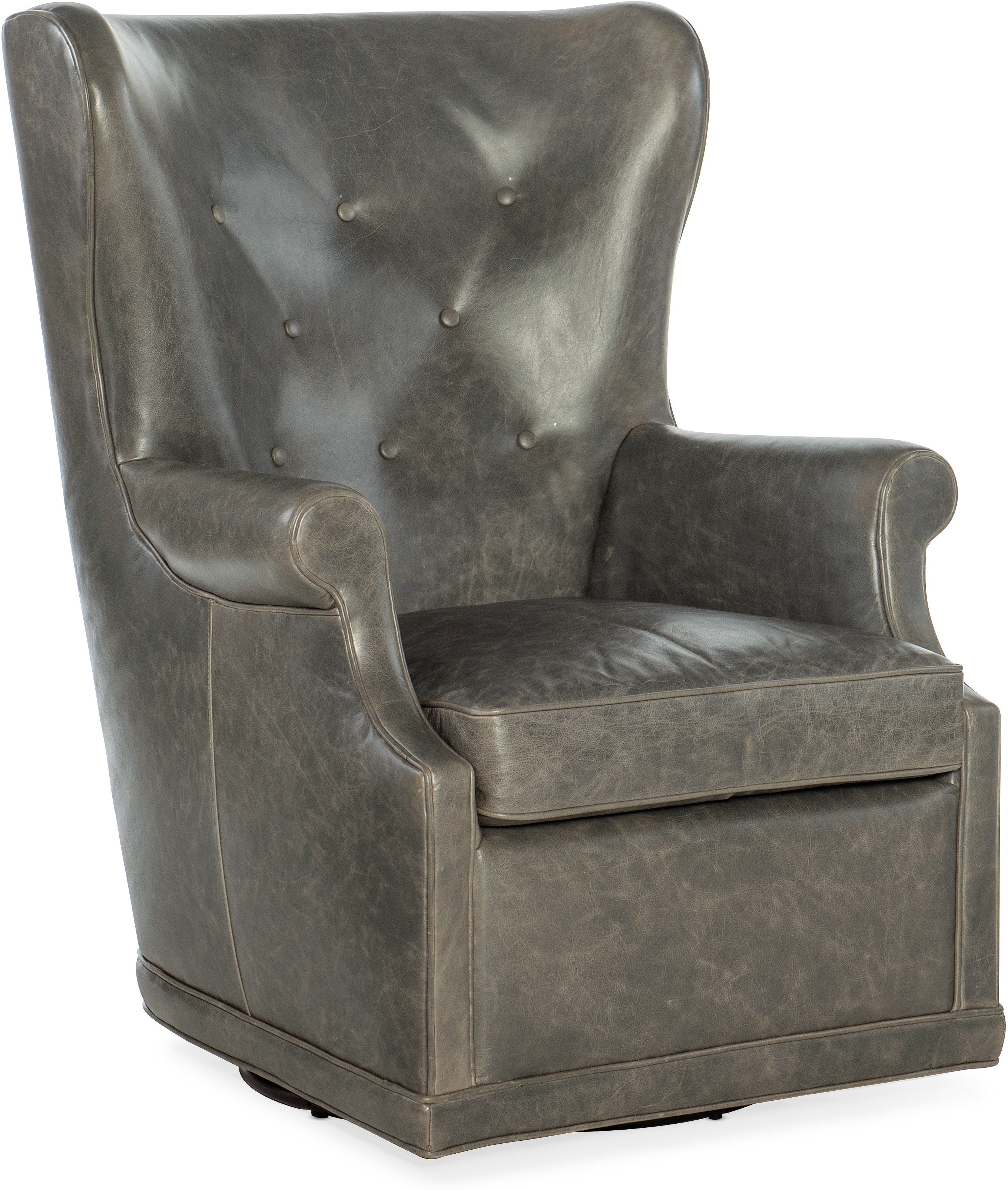 Hooker Furniture Living Room Mai Wing Swivel Club Chair