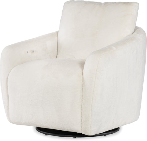 Hooker Furniture Living Room Bonnie Swivel Chair with Power Footrest