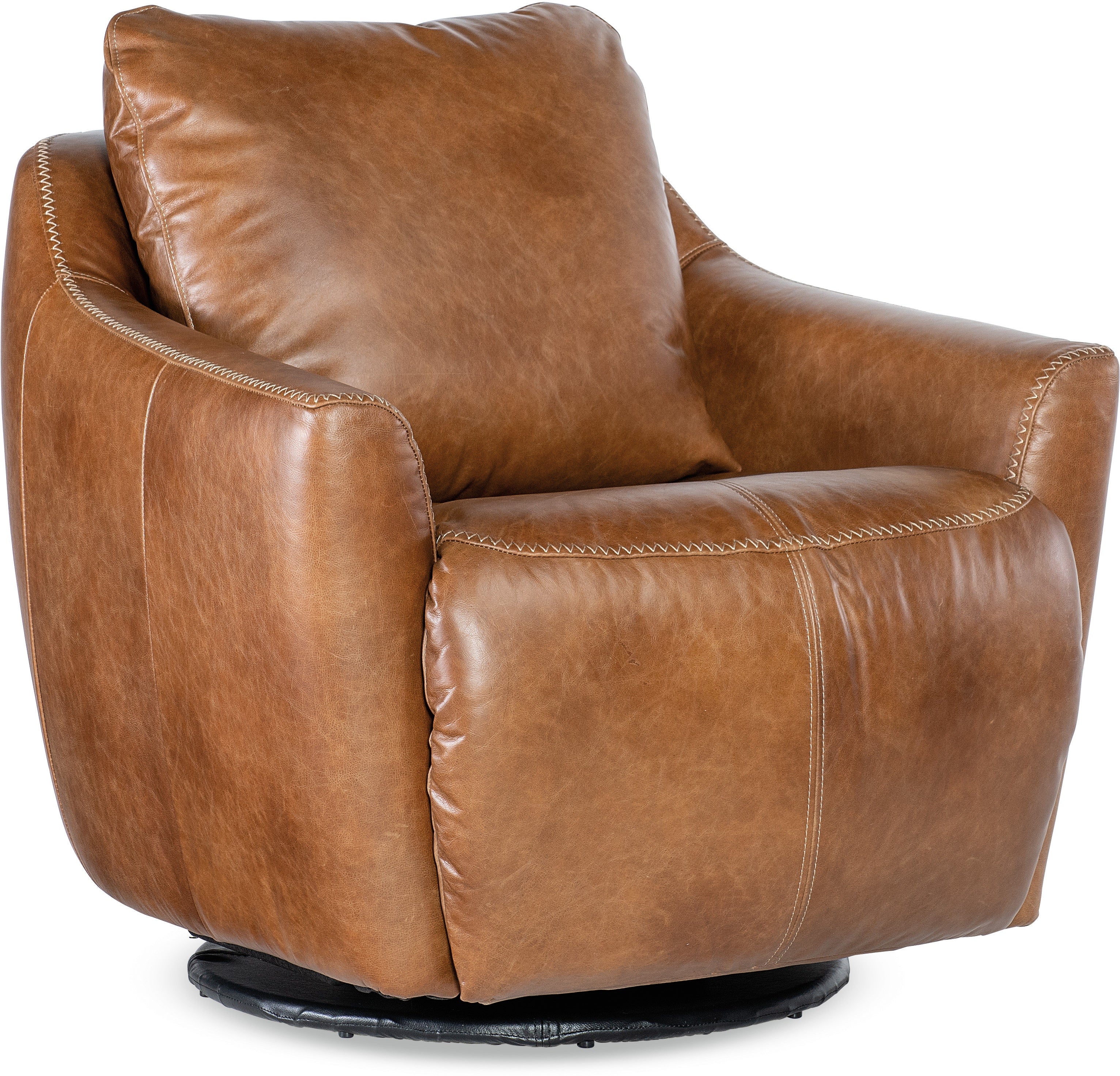 Hooker Furniture Living Room Beau Swivel with Power Footrest