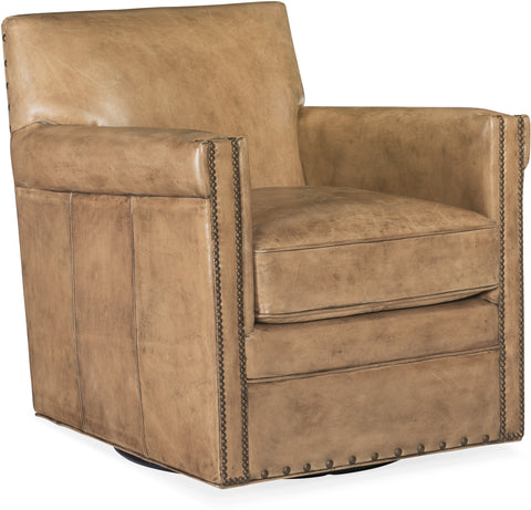 Hooker Furniture Living Room Potter Swivel Club Chair